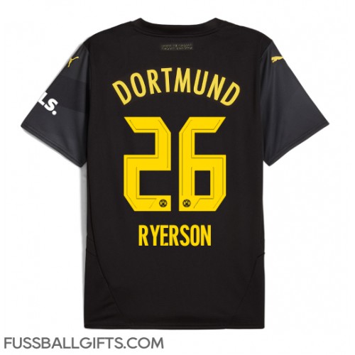 Borussia Dortmund Julian Ryerson #26 Fußballbekleidung Auswärtstrikot 2024-25 Kurzarm